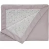 Couverture bébé double face 75x100 cm lilas