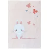 Couverture bébé imprimée 100x140 cm microdoux lapinou