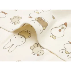 Couverture bébé jersey 75x100 cm miffy family farm