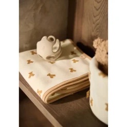 Couverture bébé little waffle 75x100 cm mini teddy bear