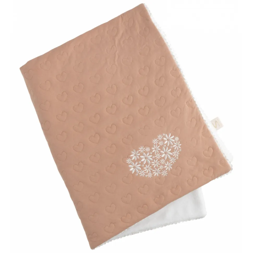 Couverture bébé petit coeur