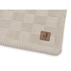 Couverture bébé tricot 75 x 100 cm box knit velvet warm sand