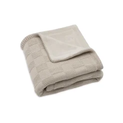 Couverture bébé tricot 75 x 100 cm box knit warm sand