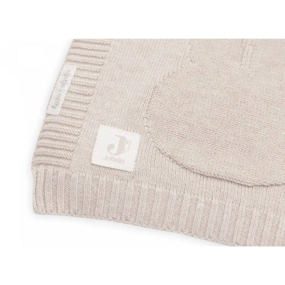 Couverture bébé tricot 75 x 100 cm miffy nougat