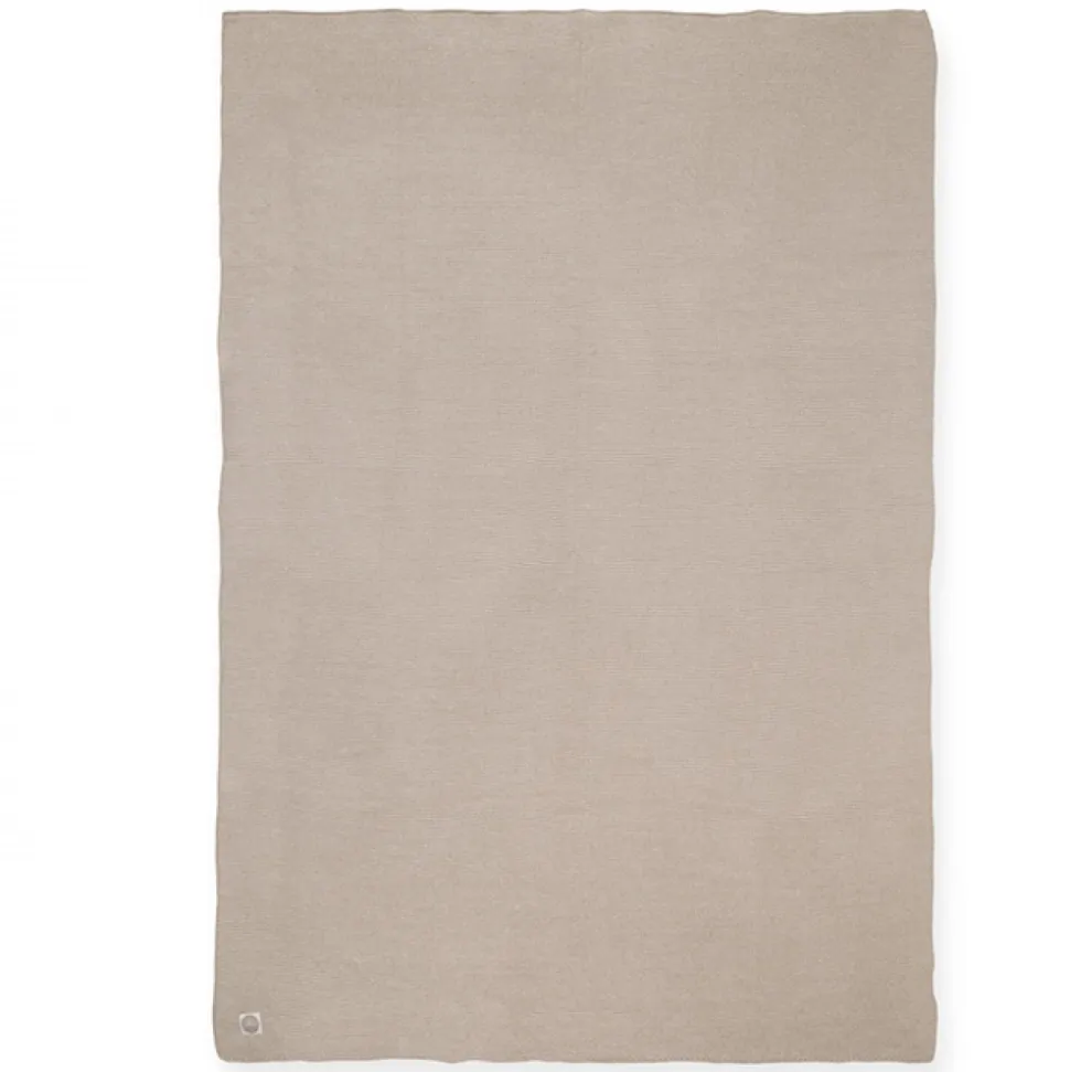 Couverture bébé tricot 75x100 cm nougat
