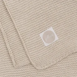 Couverture bébé tricot 75x100 cm nougat