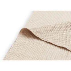 Couverture bébé tricot 100 x 150 cm nougat