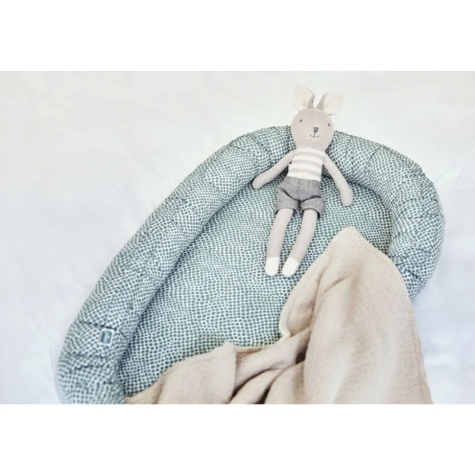 Couverture bébé tricot 100 x 150 cm nougat