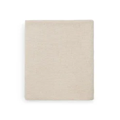 Couverture bébé tricot 100 x 150 cm nougat