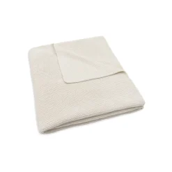 Couverture bébé tricot 100 x 150 cm oatmeal