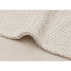 Couverture bébé 75 x 100cm basic knit velvet oatmeal