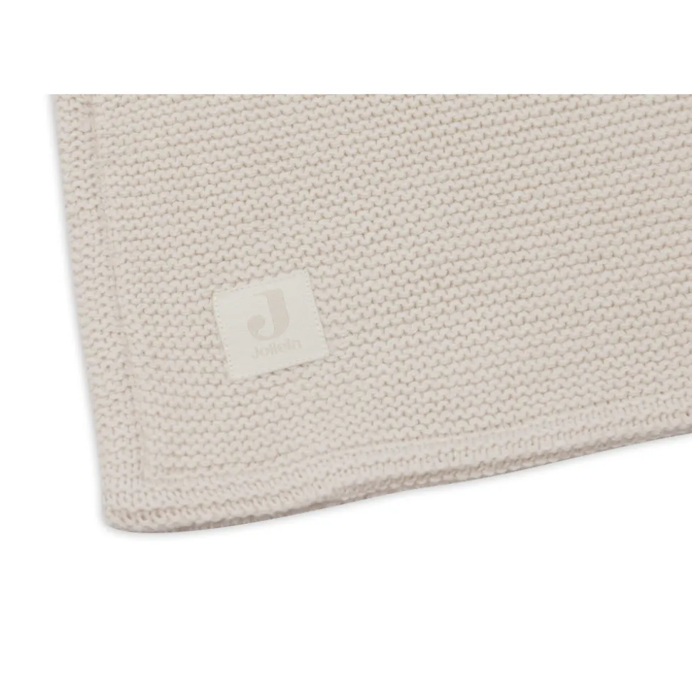 Couverture bébé 75 x 100cm basic knit velvet oatmeal