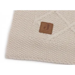 Couverture bébé 100x150 cm check knit oatmeal
