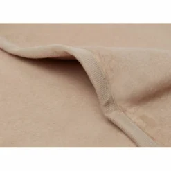 Couverture bébé 75x100 cm coton biscuit