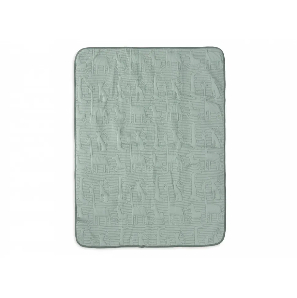 Couverture bébé 75x100 cm jungle jambo ash green et laurel