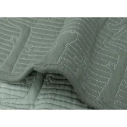 Couverture bébé 100x150 cm jungle jambo ash green et laurel