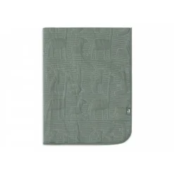Couverture bébé 100x150 cm jungle jambo ash green et laurel