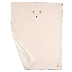 Couverture bébé 75 x 100 cm léopard velours