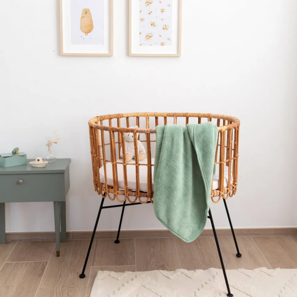 Couverture bébé 75 x 100 cm softy sauge