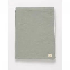 Couverture bébé 75 x 100 cm uni sauge