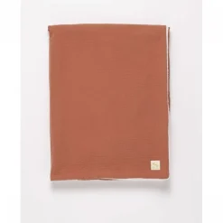 Couverture bébé 75 x 100 cm uni terracotta