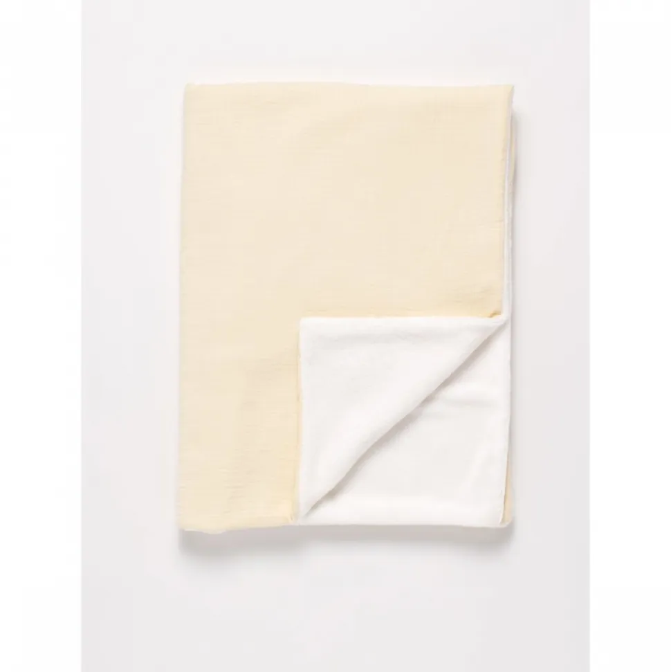 Couverture bébé 75 x 100 cm uni vanilla