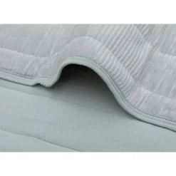 Couverture bébé 75 x 100 cm velvet rib sea green