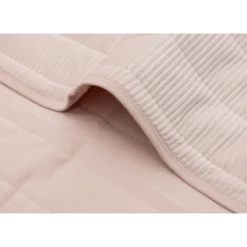 Couverture bébé 75 x 100 cm velvet rib wild rose