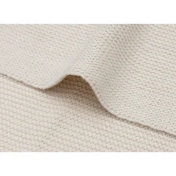 Couverture berceau 75 x 100 cm basic knit oatmeal