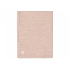 Couverture berceau 75 x 100 cm basic knit velvet rose
