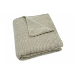 Couverture berceau 75 x 100 cm basic knit velvet olive