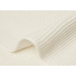 Couverture berceau 75 x 100 cm basic knit ivory