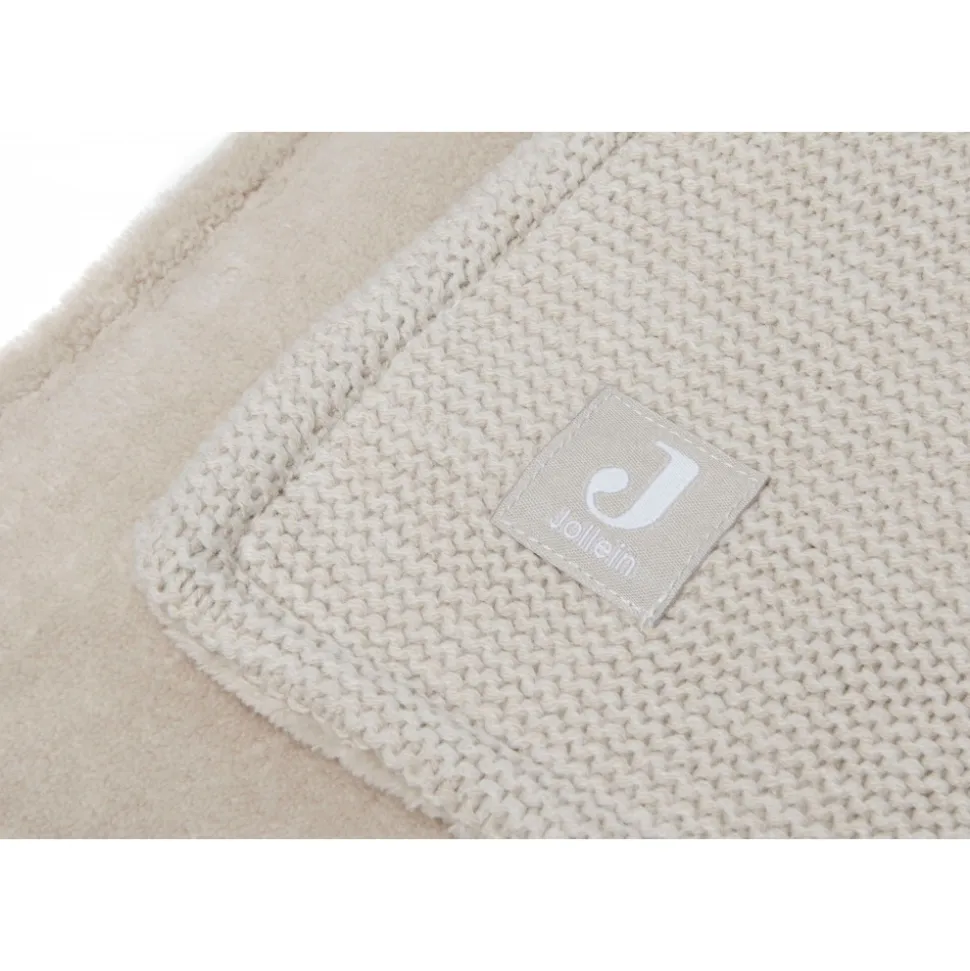 Couverture berceau 75 x 100 cm basic knit velvet nougat