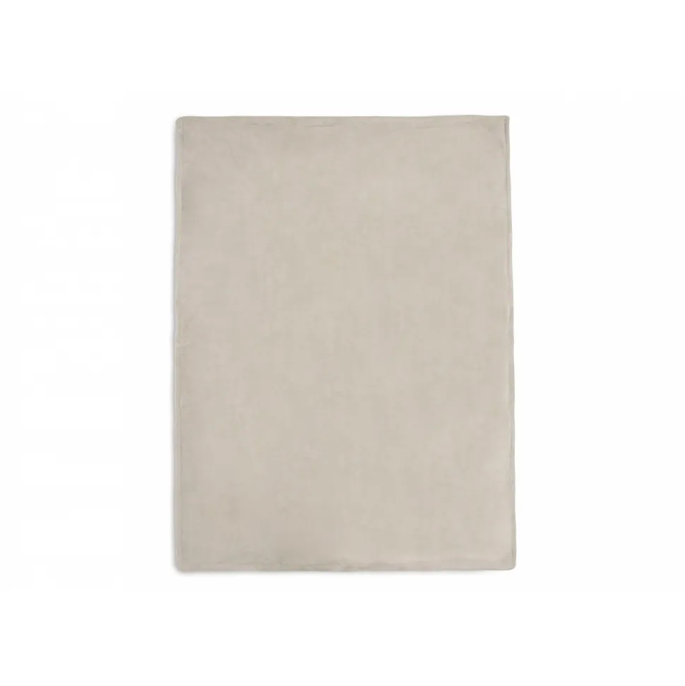 Couverture berceau 75 x 100 cm basic knit velvet nougat
