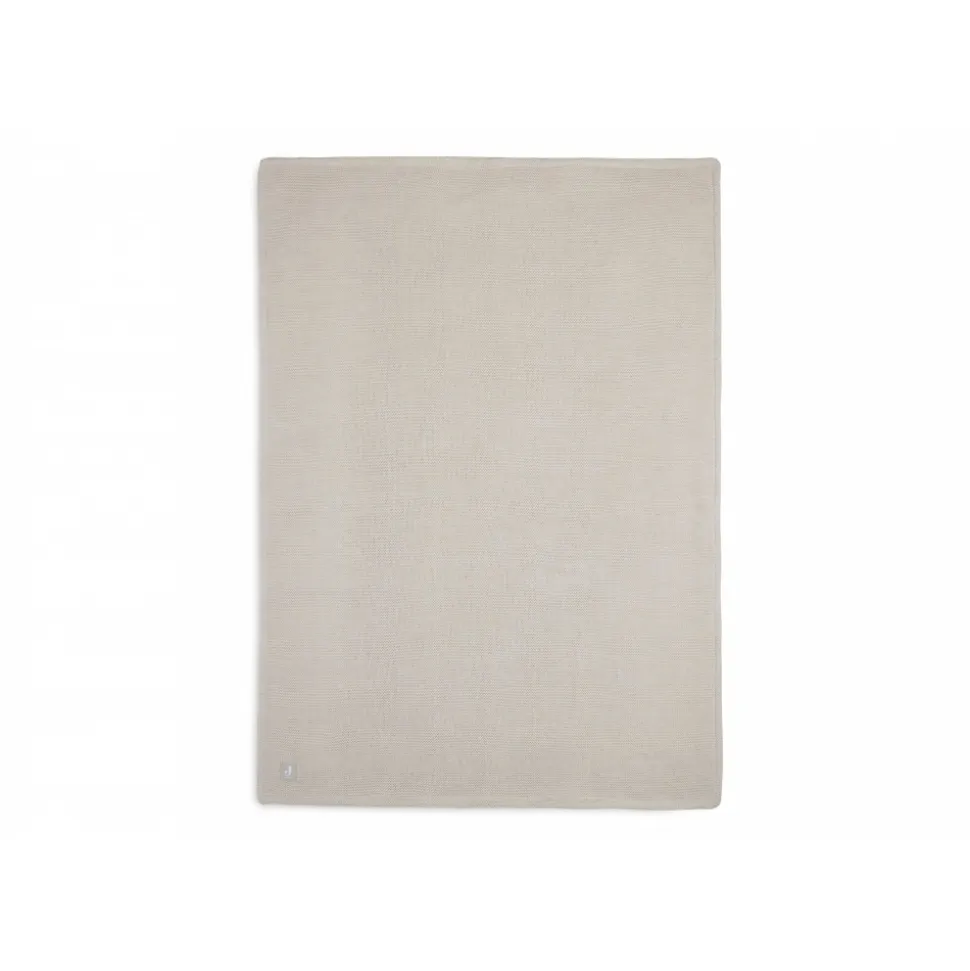 Couverture berceau 75 x 100 cm basic knit velvet nougat