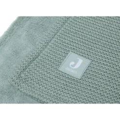 Couverture berceau 75 x 100 cm basic knit velvet forest green