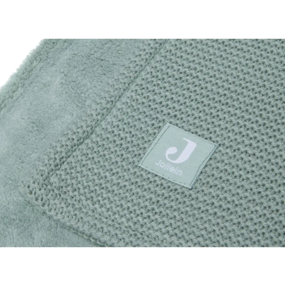 Couverture berceau 75 x 100 cm basic knit velvet forest green