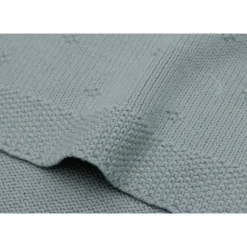 Couverture berceau 75x100 cm cosy knit sea green