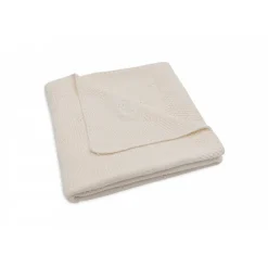 Couverture berceau 75x100 cm cosy knit ivoire
