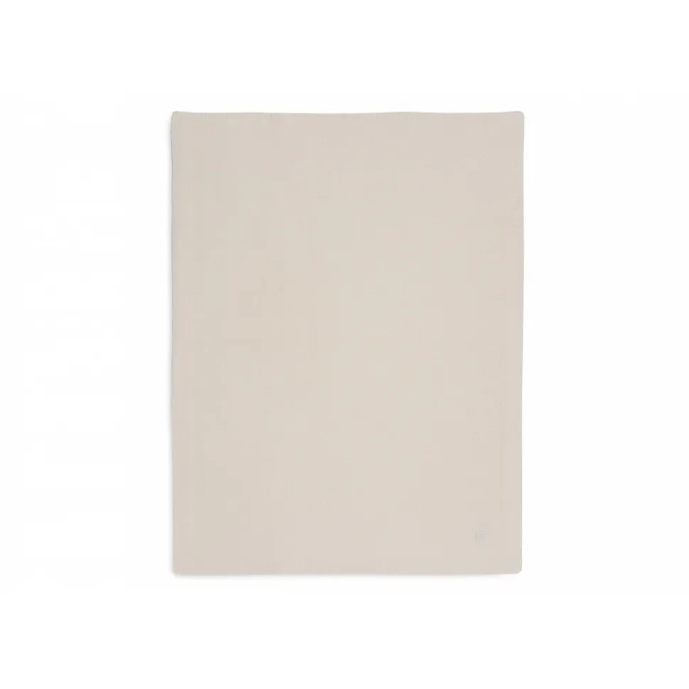 Couverture berceau 75x100 cm cosy knit ivoire