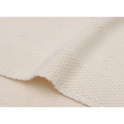 Couverture berceau 75x100 cm cosy knit ivoire