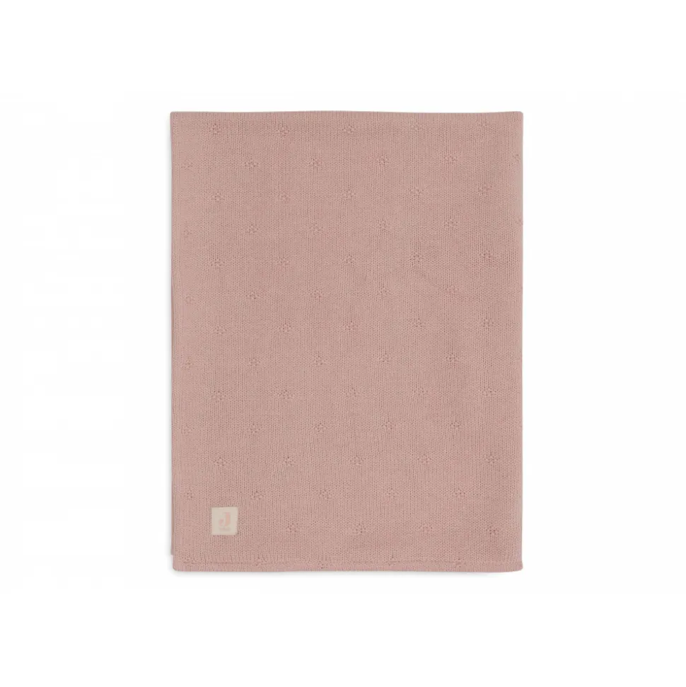 Couverture berceau 75x100 cm cosy knit wild rose & velvet