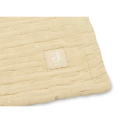 Couverture berceau 75x100 cm gaze de coton jacquard vanilla