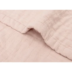 Couverture berceau 75x100 cm gaze de coton jacquard wild rose