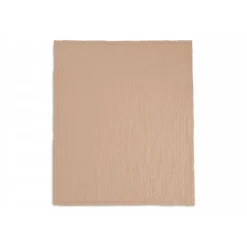 Couverture berceau 75x100 cm gaze de coton jacquard biscuit