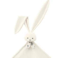 Couverture doudou lapin 80 x 70 cm crème