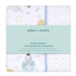 Couverture en mousseline de coton space explorers