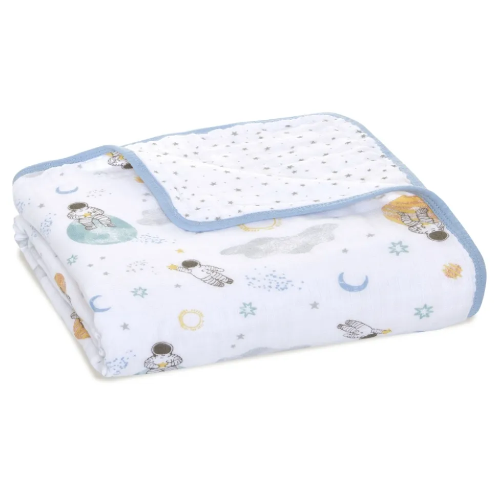Couverture en mousseline de coton space explorers