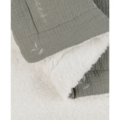 Couverture en tricot 75x100cm kaki