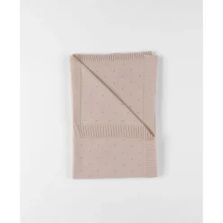 Couverture en tricot 75x100cm powder pink - mix and match